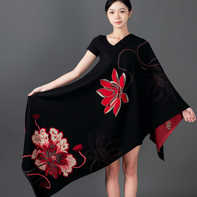 Women Winter Shawl Cashmere Sc - Home Textiles Blanket recension och pris