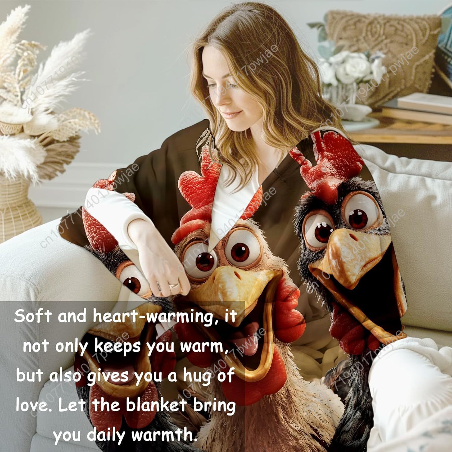 Chickens Blanket Gifts for Wom - Home Textiles Blanket recension och pris