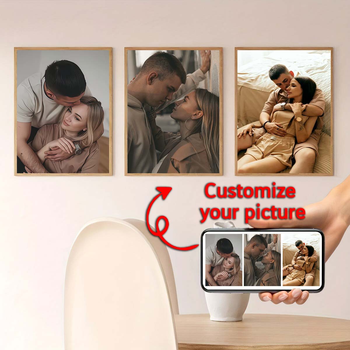 Triptych - 2D custom photo woo - Home Of Textiles recension och pris