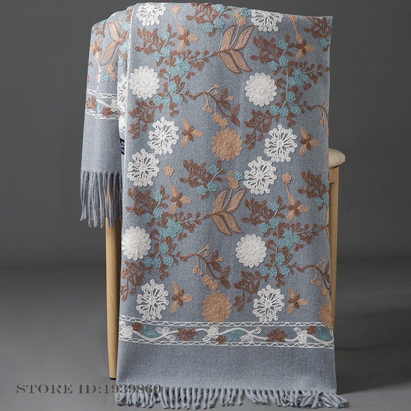 Women's Cashmere Pashmina Scar - Home Textiles Blanket recension och pris