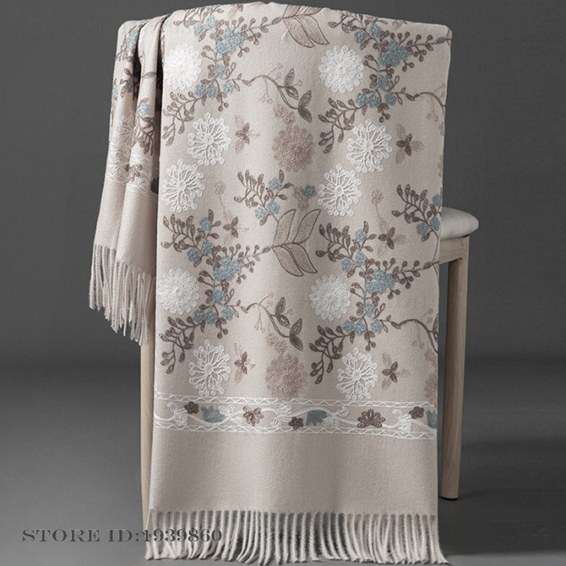 Women's Cashmere Pashmina Scar - Home Textiles Blanket recension och pris