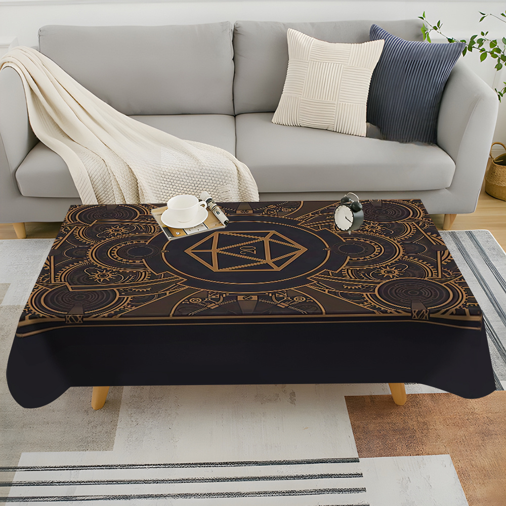Steampunk Black Golden Gear Pa - Home Of Textiles recension och pris
