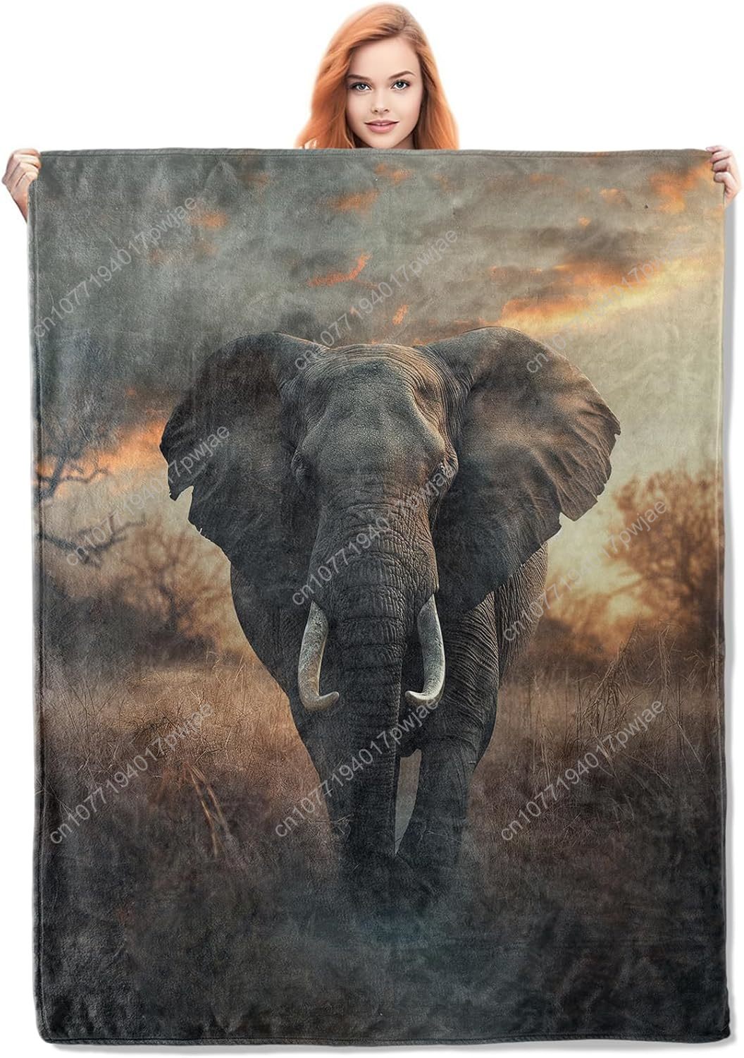 Elephant Fleece Blanket, Reali - Home Textiles Blanket recension och pris