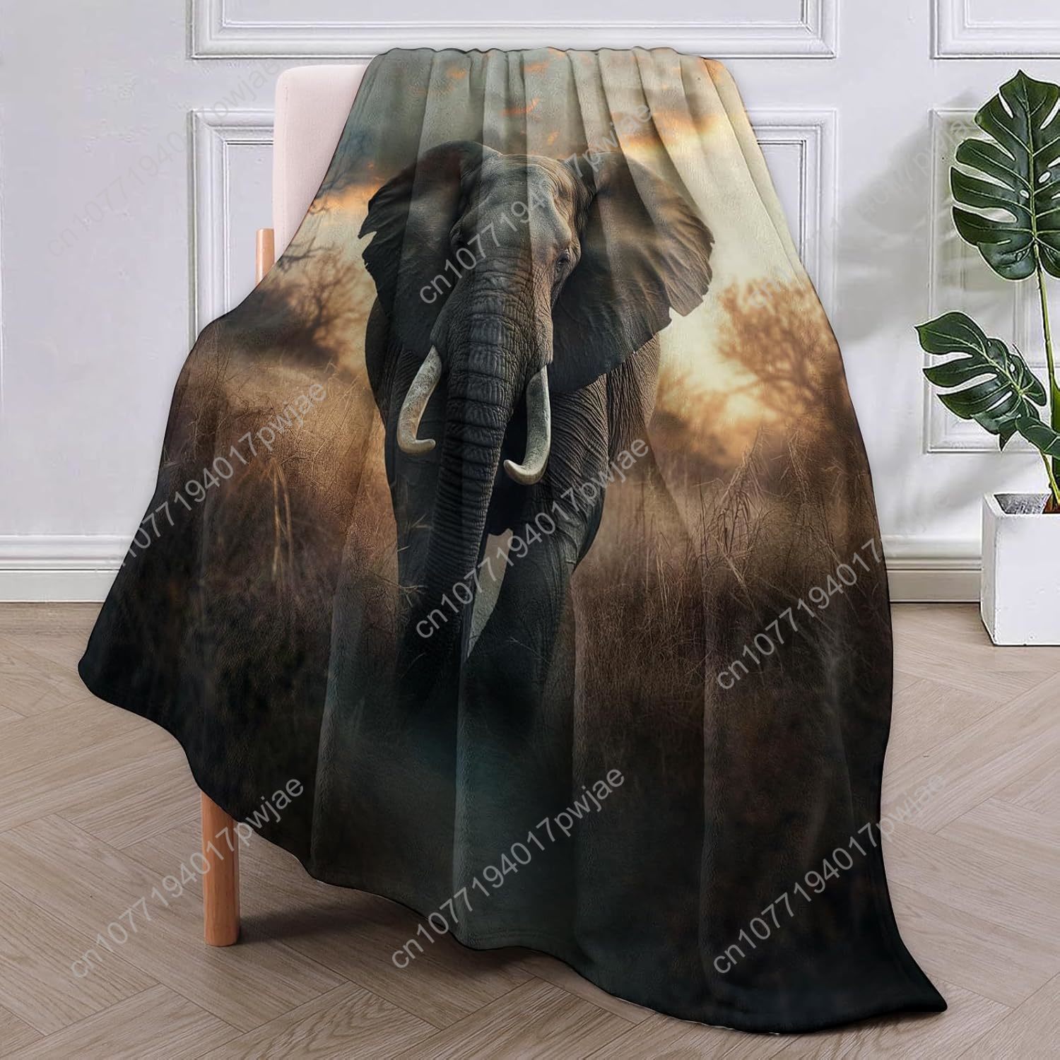Elephant Fleece Blanket, Reali - Home Textiles Blanket recension och pris