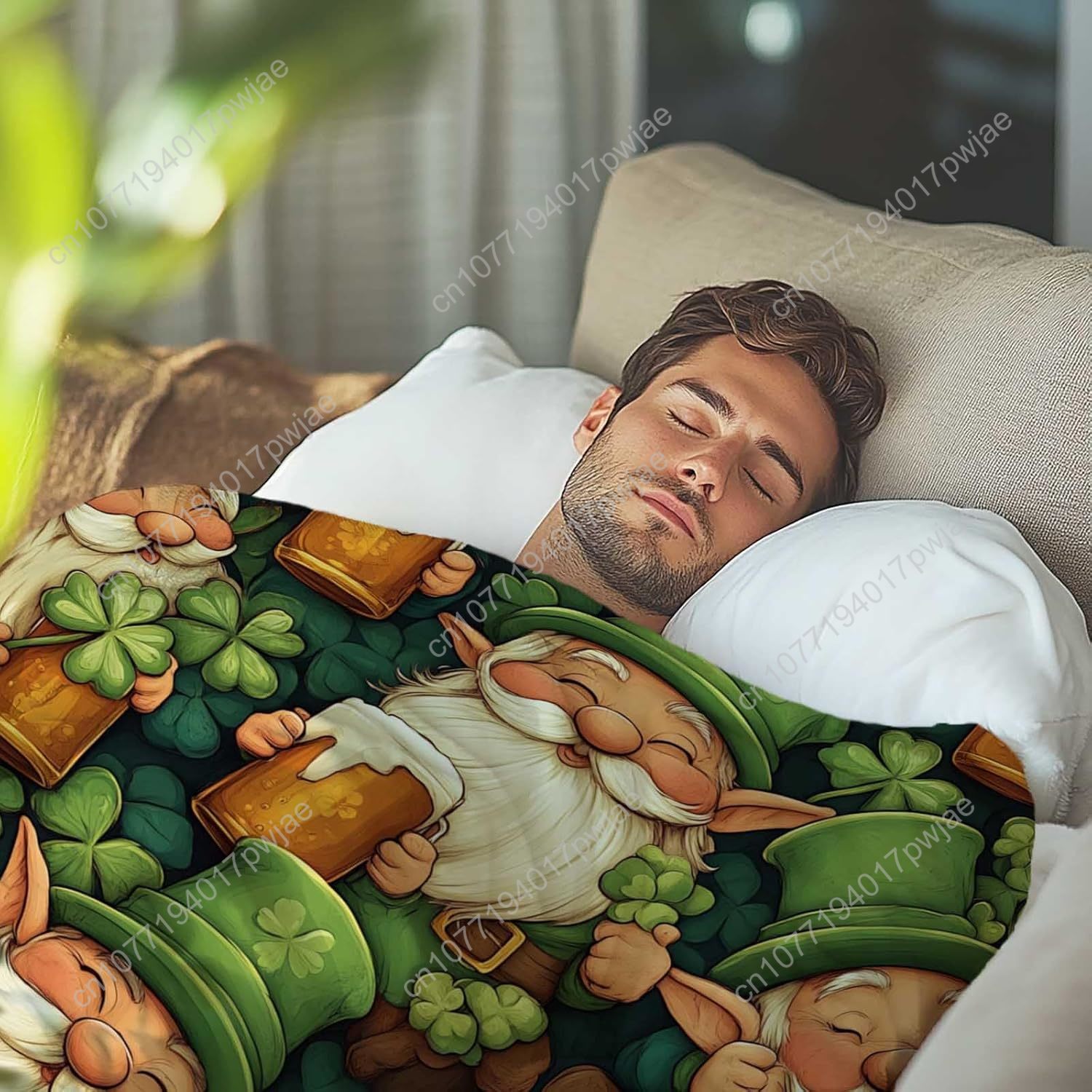 St. Patrick’s Day Gnome Throw  - Home Textiles Blanket recension och pris