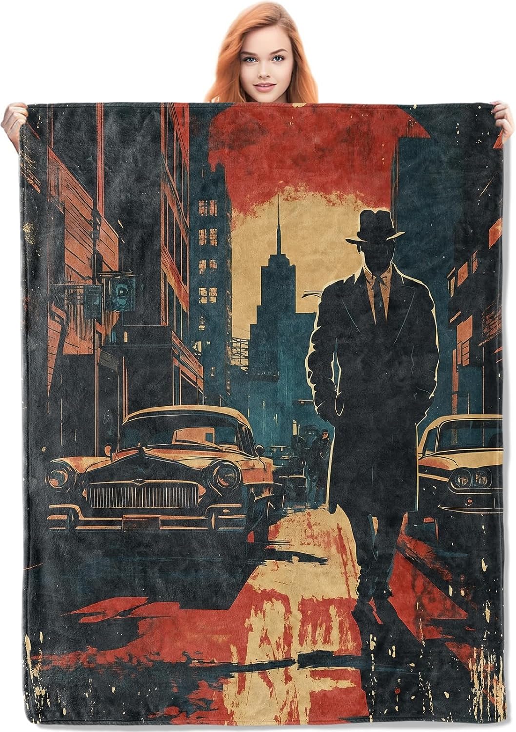 Noir Detective Blanket Gifts f - Home Textiles Blanket recension och pris